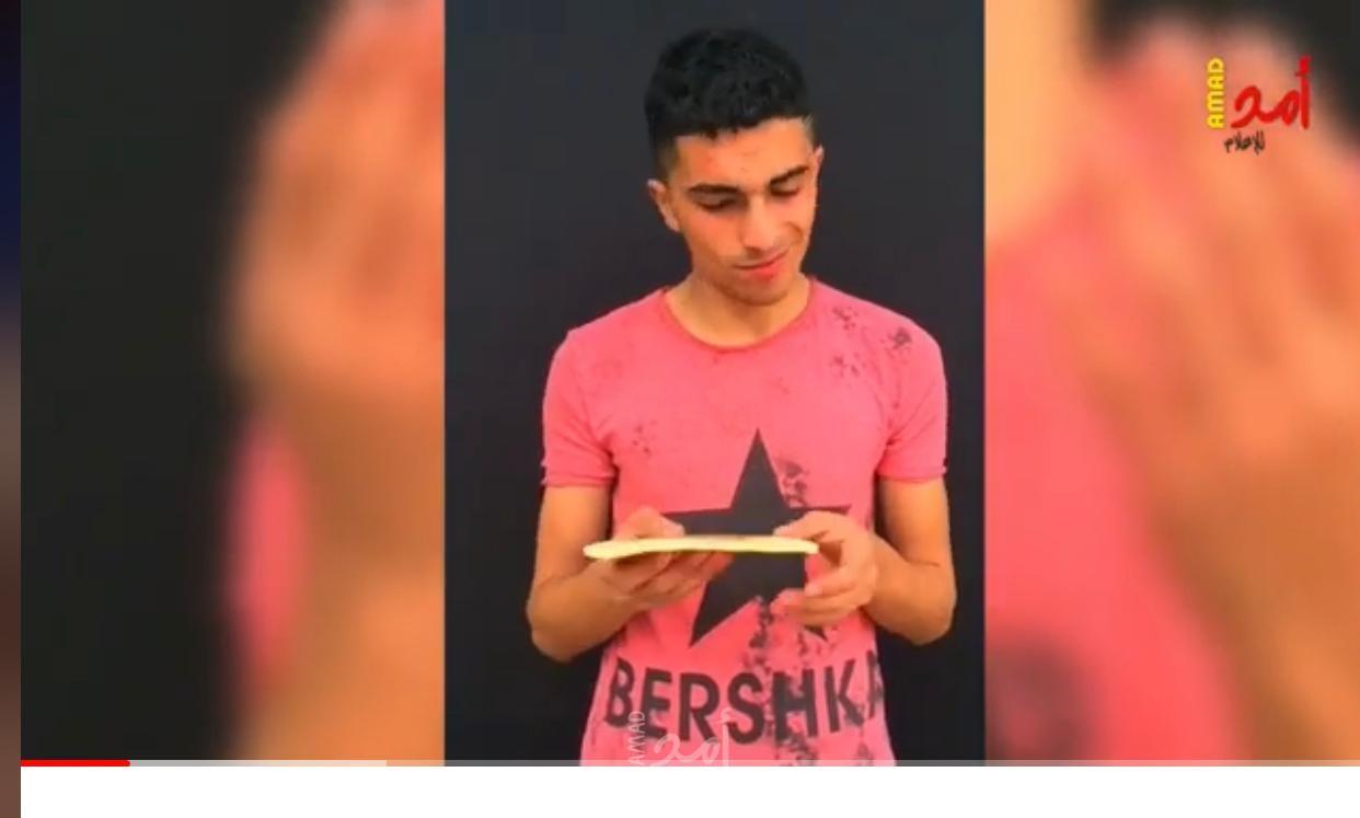 فيديو - قاسم ينقل هموم القضية الفلسطينية عبر مشاهد تمثيلية على التيك توك