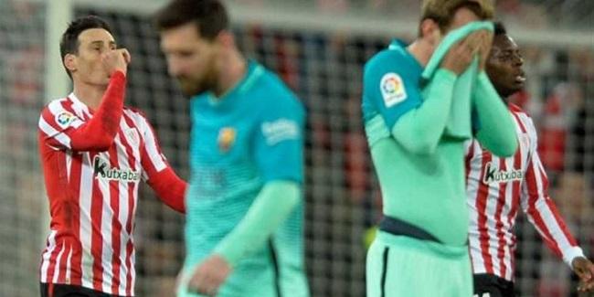 بالفيديو – في مباراة مثيرة.. السقوط الأول في عام 2017 لبرشلونة بلباو