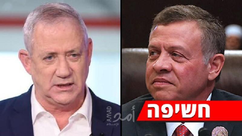 "يديعوت": ملك الأردن التقى "سرّا" بوزير الجيش الإسرائيلي غانتس