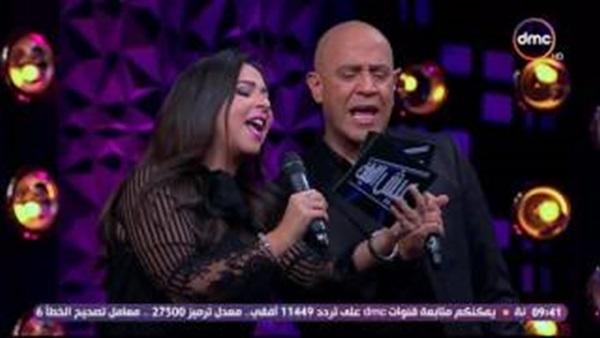 إيمي غانم تشعل برنامج "أشرف عبدالباقي" بأغنية حسن الأسمر"انا أهو"