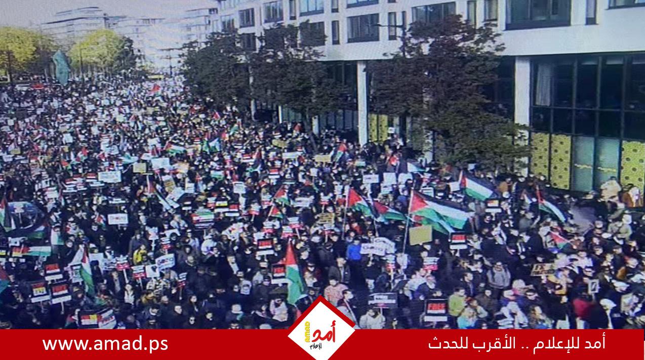تواصل التظاهرات في العواصم العالمية تنديداً بعدوان الاحتلال وتضامناً مع الشعب الفلسطيني