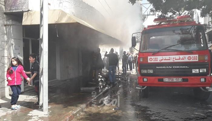 متوالية الحرائق مستمرة..بالفيديو والصور - اندلاع حريق بحي النصر في مدينة غزة