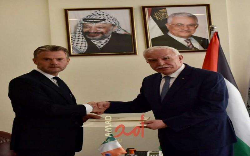 المالكي يتسلم نسخة من أوراق اعتماد سفير الدنمارك الجديد