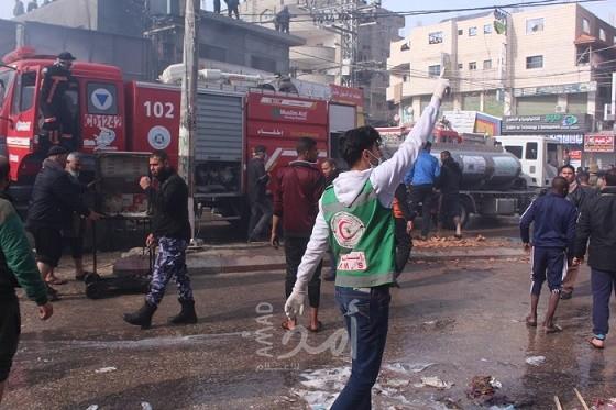 غزة: تكافل تقدم مساعدات مالية لضحايا انفجار النصيرات