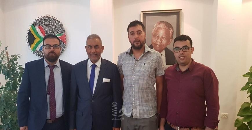 حرفوش يبحث مع السفير جنوب أفريقيا تعزيز التعاون الثنائي والمستجدات السياسية