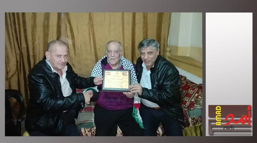 جبهة التحرير الفلسطينية تكرم المناضل ابو علي حامد في لبنان