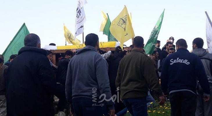 بالصور,..تشييع جثمان "ماجد أبو يوسف" وسط قطاع غزة