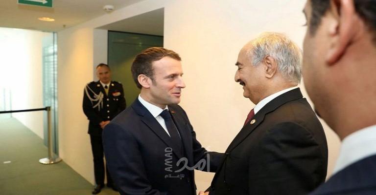 الرئاسة الفرنسية: حفتر أبلغ ماكرون بالتزامه بتوقيع اتفاق وقف إطلاق النار
