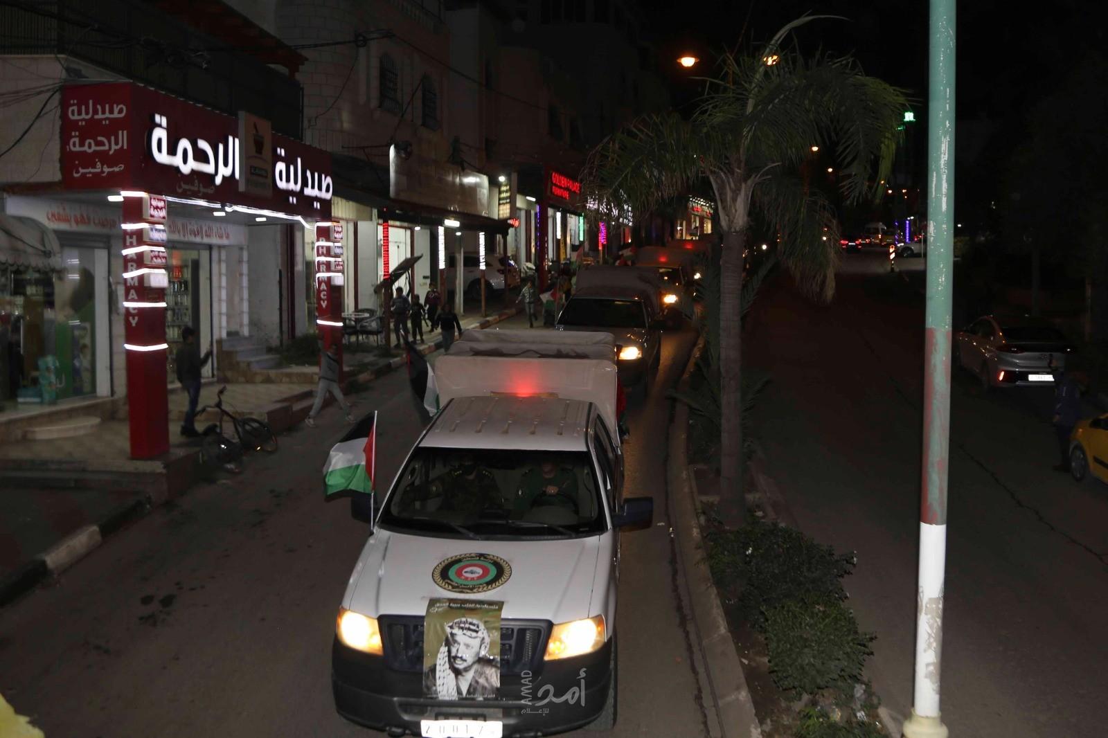 قلقيلية: مسيرة مركبات بمناسبة إعلان الاستقلال الثاني والثلاثون