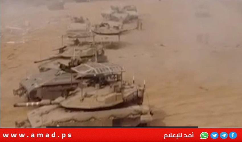 محدث - انسحاب  دبابات جيش العدو من محور صلاح الدين في وسط غزة - فيديو