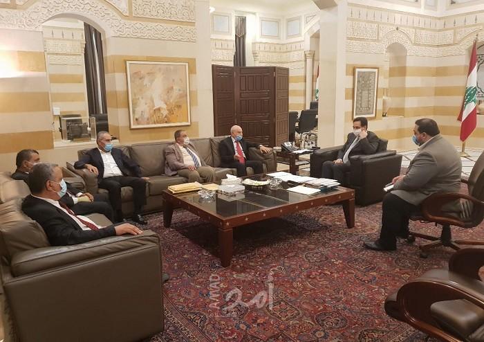 الديمقراطية تبحث مع رئيس الحكومة اللبنانية أوضاع اللآجئين الفلسطينيين في لبنان