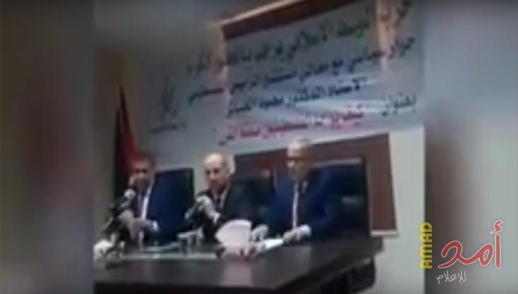 بالفيديو .. سيدة أردنية تهاجم الهباش خلال محاضرة بعمّان بسبب هجومه على غزة