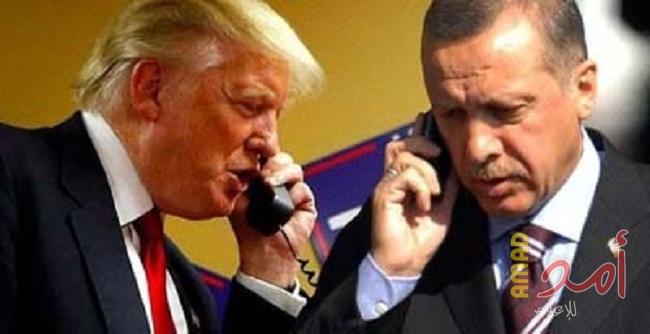 بعد تهديده بتدمير اقتصاد تركيا.. ترامب يبحث مع أردوغان إقامة منطقة عازلة شمال سوريا وتطوير العلاقات