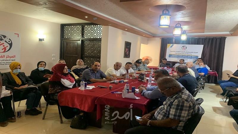 المركز الفلسطيني يعقد ندوة حوارية بعنوان خطة لابيد الأمن مقابل الاقتصاد