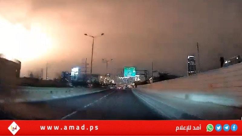 انفجار خطير في منطقة صناعية شمالي تل أبيب- فيديو