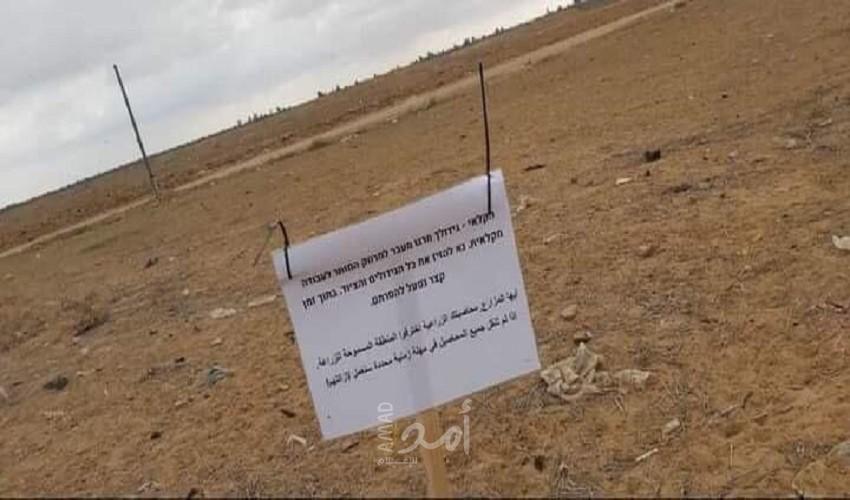 قوات الاحتلال تهدد بتجريف محاصيل المزارعين شرق خانيونس