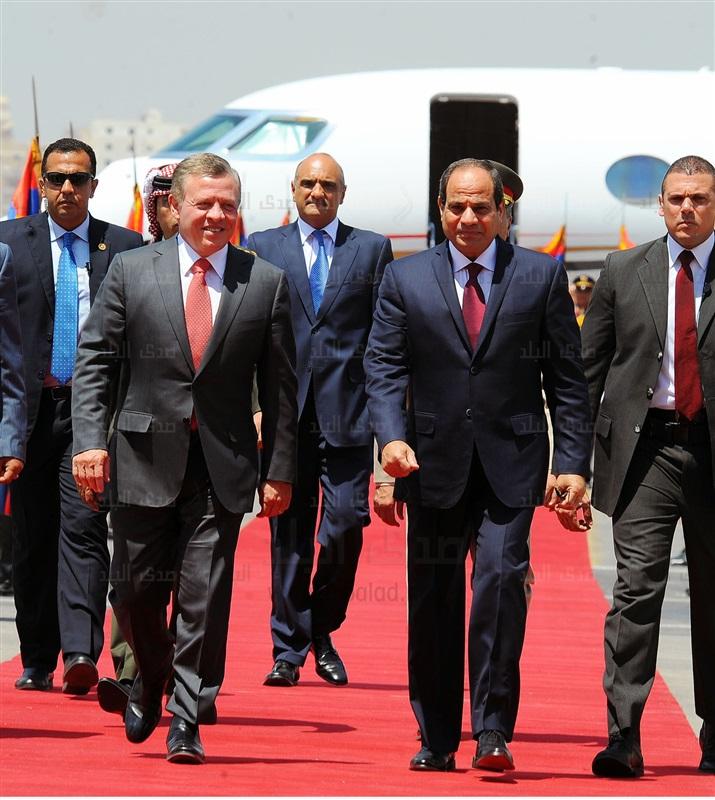 قمة السيسي وعبدالله تدعو لتنفيذ حل الدولتين..وتقديرها للرئيس عباس لاستجابته لدعوة لم شمل فتح