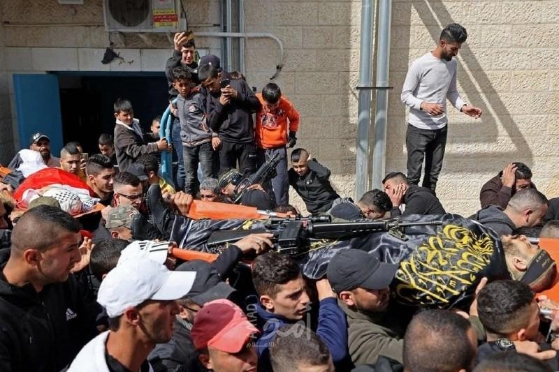 جنين تشيع جثامين شهداءها "نجم والحصري"- فيديو