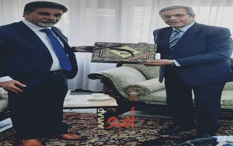 السفير عبد الهادي يطلع سفير الجزائر بدمشق على آخر التطورات في فلسطين