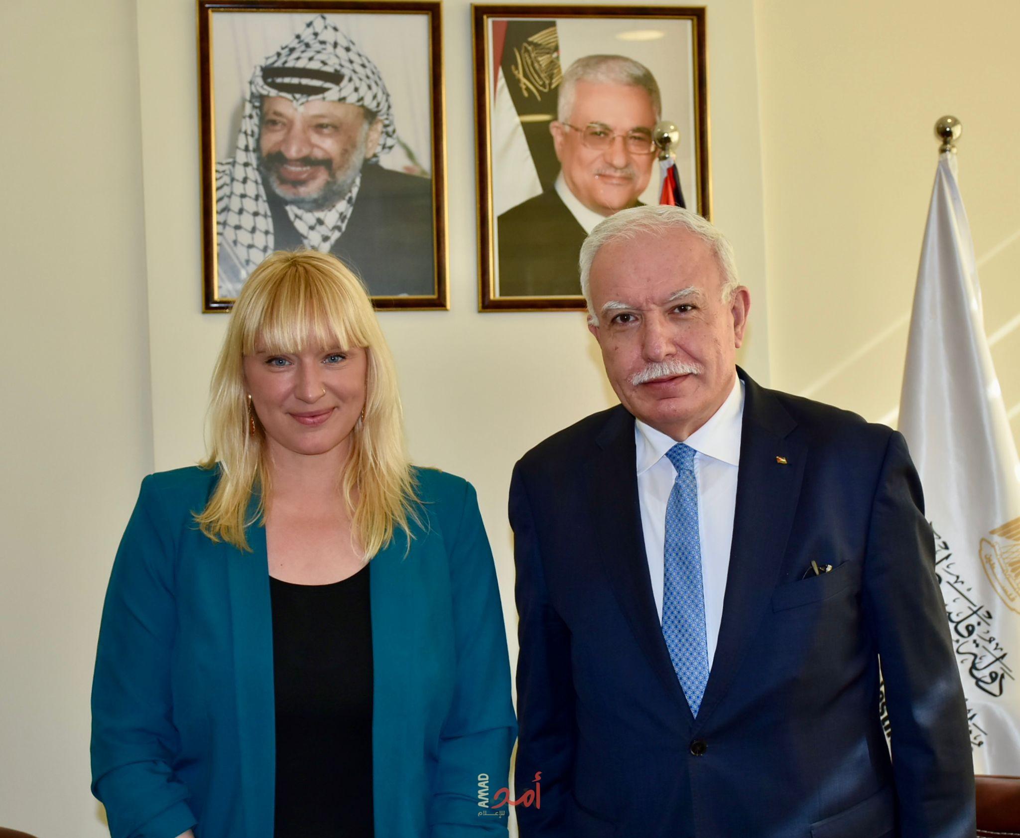 المالكي يبحث مع المفوضة الألمانية لحقوق الإنسان الوضع الإنساني الكارثي في قطاع غزة