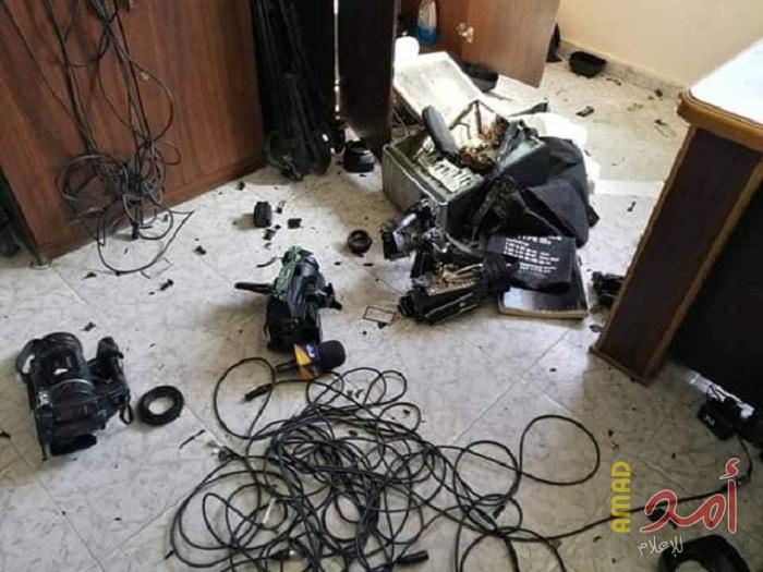(فدا) يدين الاعتداء الغاشم على مقر تلفزيون فلسطين في غزة