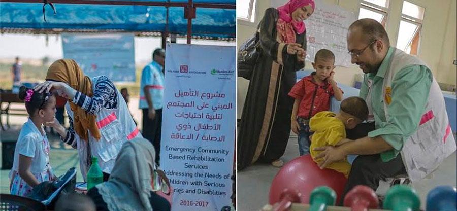 "التعاون" تطلق مشروع تأهيل للأطفال ذوي الإعاقة في قطاع غزة