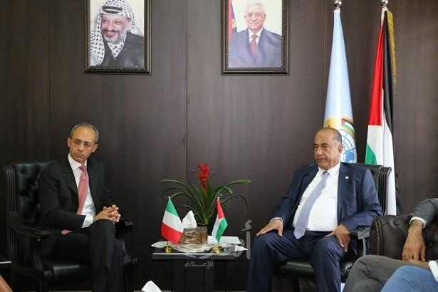 الشلالدة يبحث مع القنصل الايطالي العام تعزيز التعاون المشترك