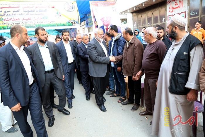 هنية يزور بيوت عزاء شهداء #جمعة_الشباب_الثائر