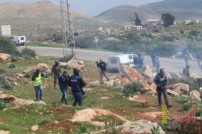 قوات الاحتلال تقمع مسيرة منددة بقرار ترامب في بيت لحم