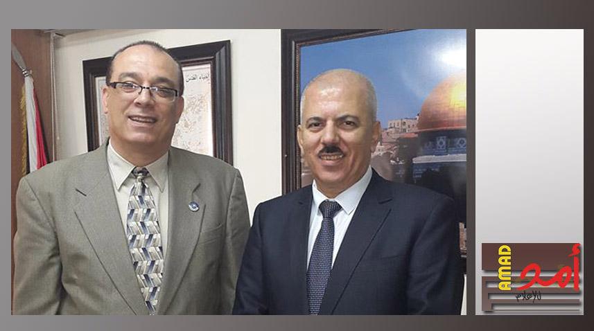 د. عيسى يستقبل البرفيسور ضبيط في مقر الهيئة الإسلامية المسيحية