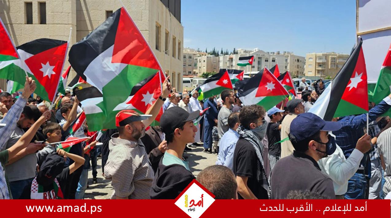 وقفة تضامنية في عمان دعما للشعب الفلسطيني وتنديدا بانتهاكات الاحتلال