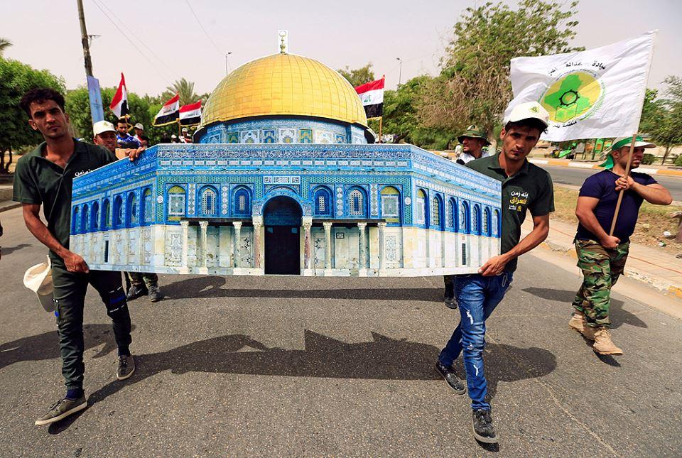 بالصور.. آلاف العراقيين ينظمون مسيرة سلمية بمناسبة يوم القدس العالمي