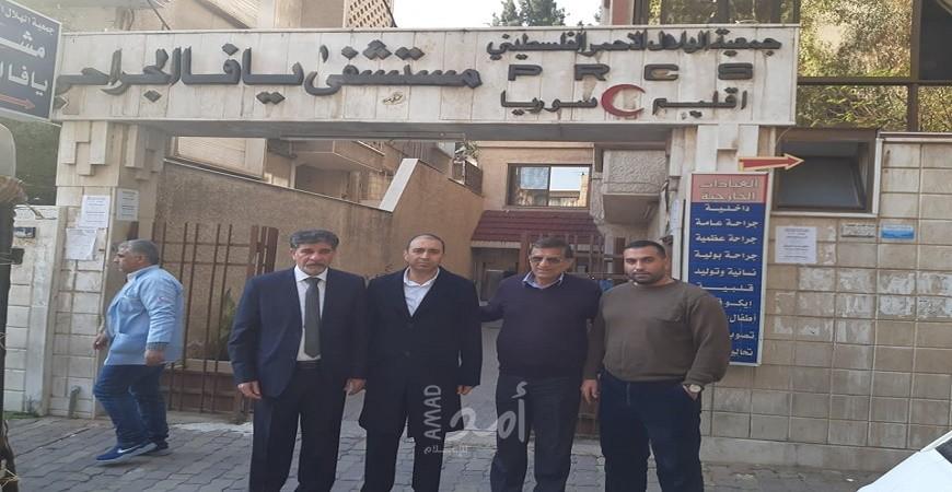 عبد الهادي يتفقد مشفى يافا ويسلم قرار عباس لشراء أجهزة هامة