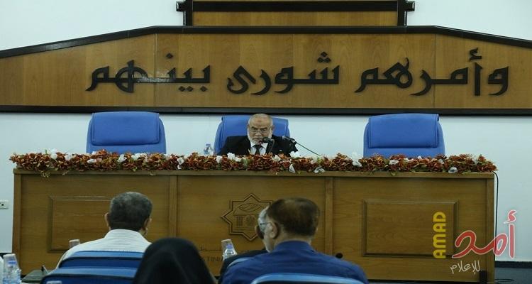 بالصور..بحر: نشهد تصعيداً خطيراً في السياسات "الصهيونية العنصرية "التي تستهدف الوجود الفلسطيني
