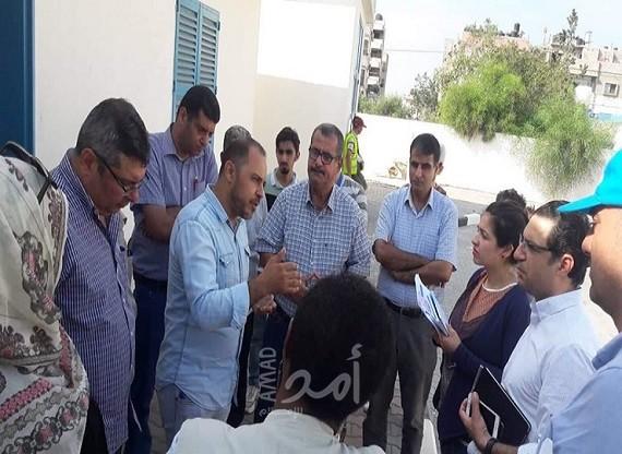 بلدية غزة تطلع وفداً دولياً على مشروع الطاقة البديلة لتغذية المرافق الحيوية