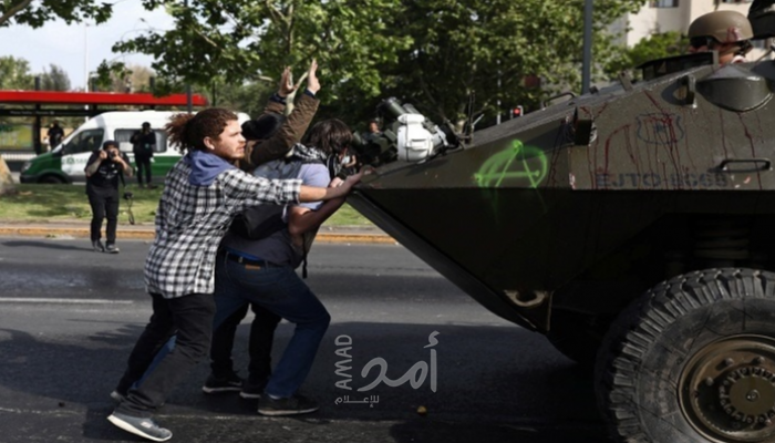 قتلى في "تشيلي" والرئيس يعلن حالة الطوارئ بالعاصمة جراء احتجاجات عنيفة‎‎