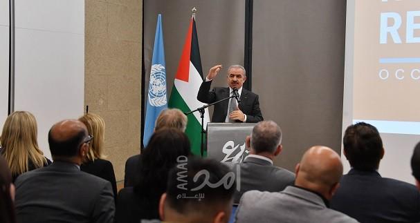 أشتية: يجب ربط المساعدات الإنسانية والإغاثية في فلسطين بعملية التنمية