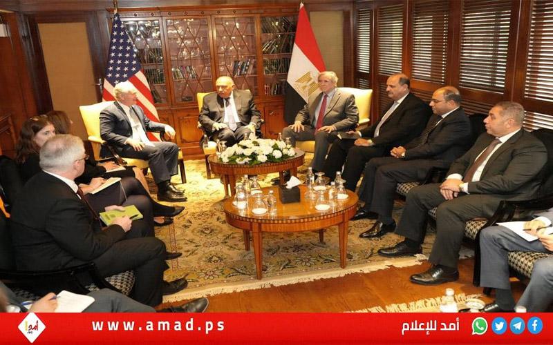 خلال لقاء مع وفد الكونغرس الأمريكي..شكري يؤكد أهمية إدخال المساعدات غزة ورفض التهجير ووقف الحرب