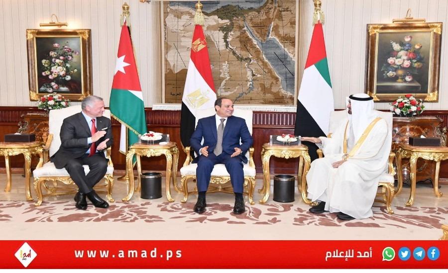 "الأردن ومصر والإمارات" يؤكدون ضرورة وقف إسرائيل كل الإجراءات التي تقوض فرص تحقيق السلام