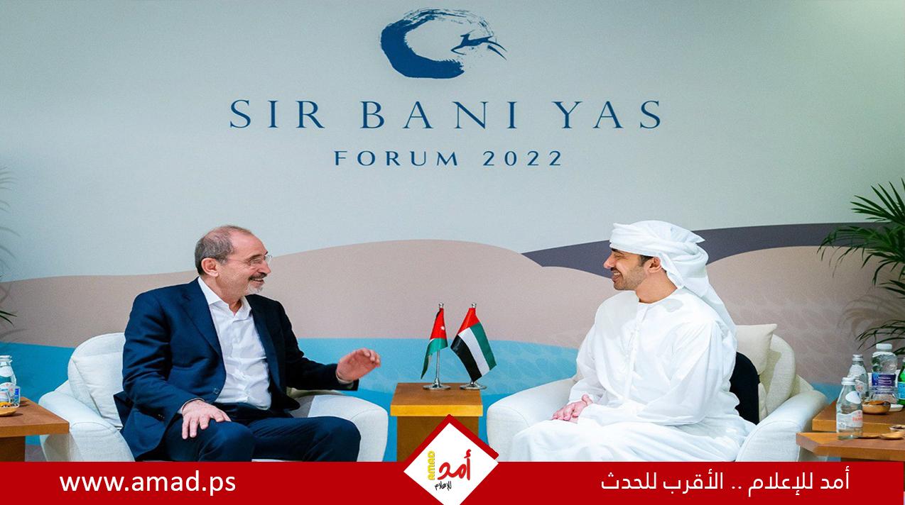 وزير الخارجية الإماراتي يبحث مع نظيره الأردني التطورات الإقليمية والدولية