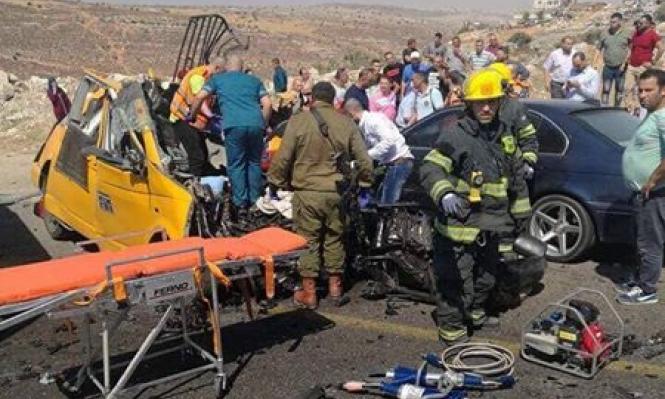 وفاة طفلة وإصابة 5 آخرين في حادث سير جنوب الخليل