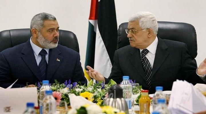 الرئيس عباس يتلقى اتصالا هاتفيا من هنية