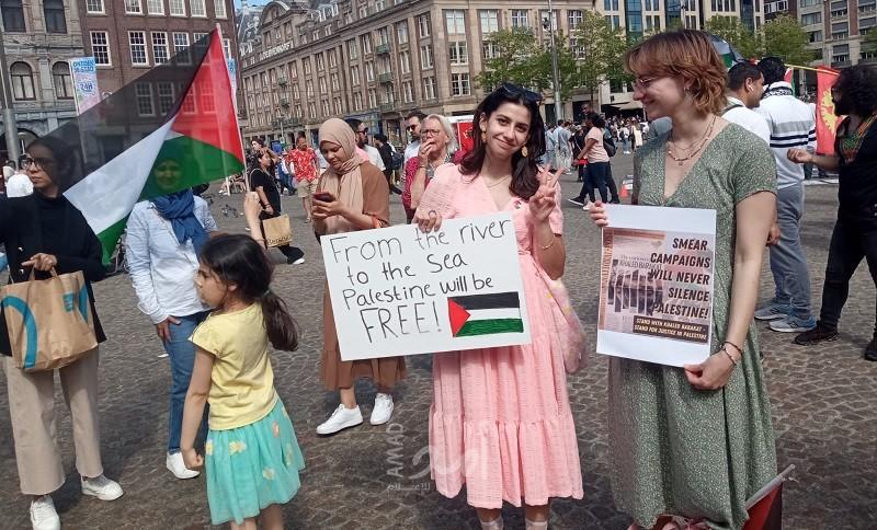 الاتحاد النسائي الأوروبي الفلسطيني يشارك في مسيرة الإعلام تندد باغتيال الصحفية شيرين أبو عاقلة