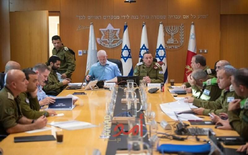 رئيس أركان جيش الاحتلال الإسرائيلي يجري تقييماً للوضع في تل أبيب
