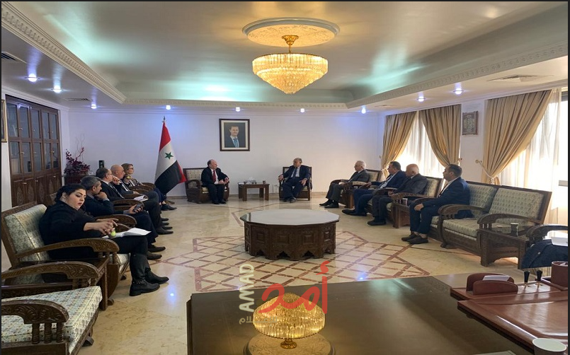 أبو زهري يلتقي وزير التعليم العالي السوري ويبحث معه آفاق التعاون المشترك على المستوى التعليمي