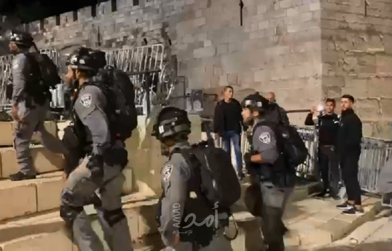 تجدد المواجهات مع قوات الاحتلال في منطقة باب العامود بالقدس المحتلة - فيديو