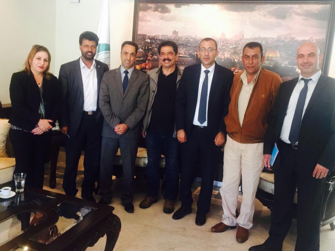 الهيئة العليا لمتابعة شؤون الاسرى والمحررين تلتقي السفير الرويضي