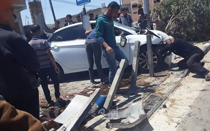 حالة الطرق وحوادث السير في غزة