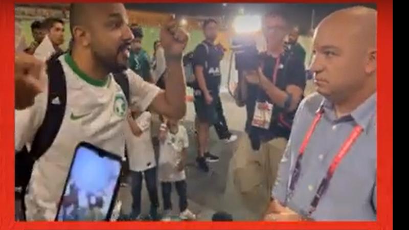 مشجع سعودي يرفض الحديث مع مراسل "إسرائيلي"