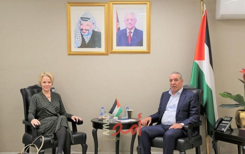 رام الله: الشيخ يلتقي "ممثلة سويسرا" لدى فلسطين
